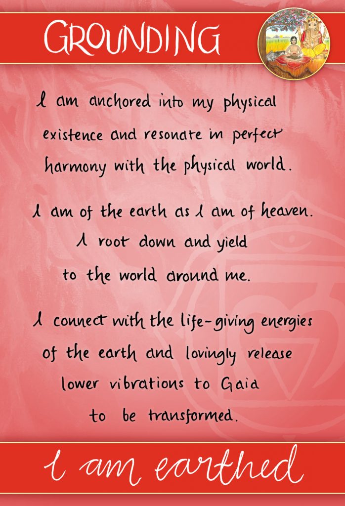Root Chakra Grounding Card Back